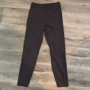 Dark gray Lululemon scalloped leggings
